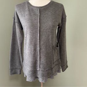 People like Frank grey streetwear long sleeve top sweater size‎ small women’s
